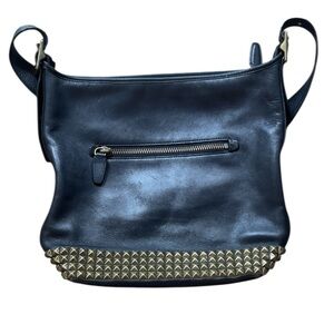 Coach Black Legacy Studded Leather Duffle Studded Shoulder Bag (broken)